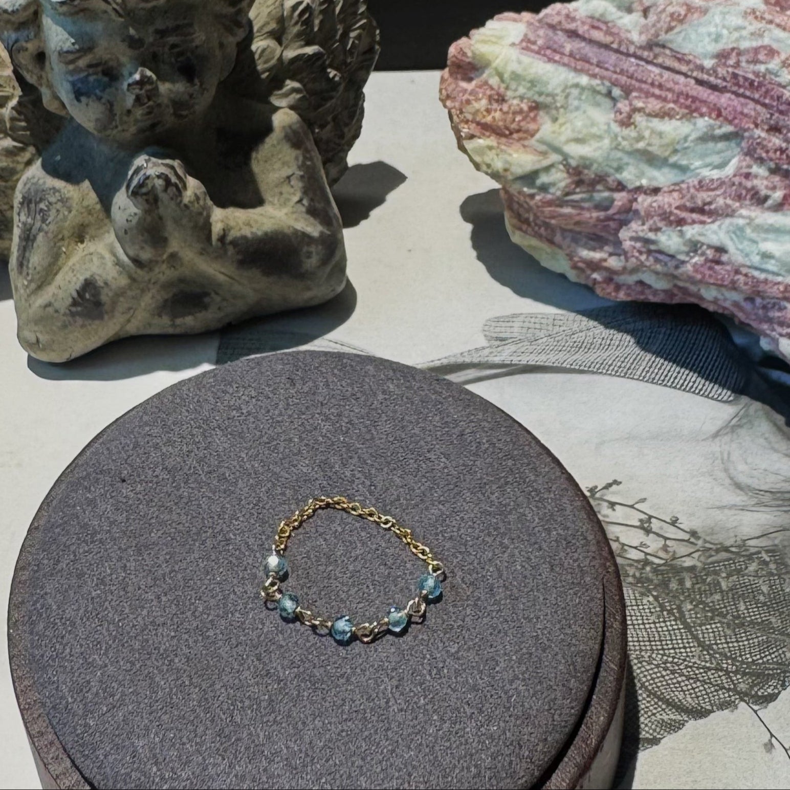 JY007 Pearl Soft Ring|American 14k Gold|Natural Pearl|Natural aquamarine|natural emerald|natural ruby|natural ruby|Beautiful soft ring