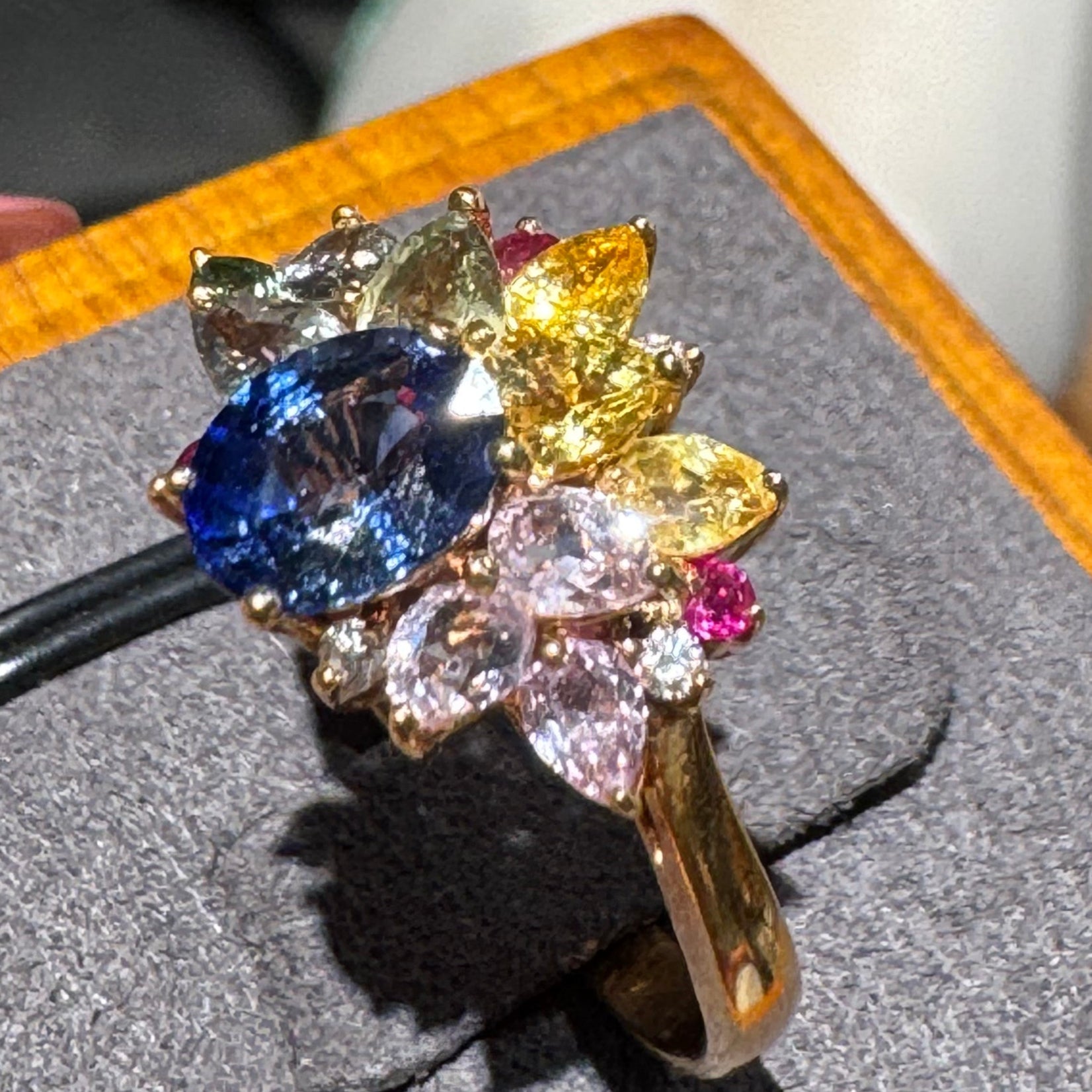 JY012 Natural Sapphire | VVS1/VVS2 | Natural Colored Gemstones VVS1/VVS2 | 18K Gold | Excellent Cut | Customizable | Exquisite Gift | Wedding | Anniversary Customization