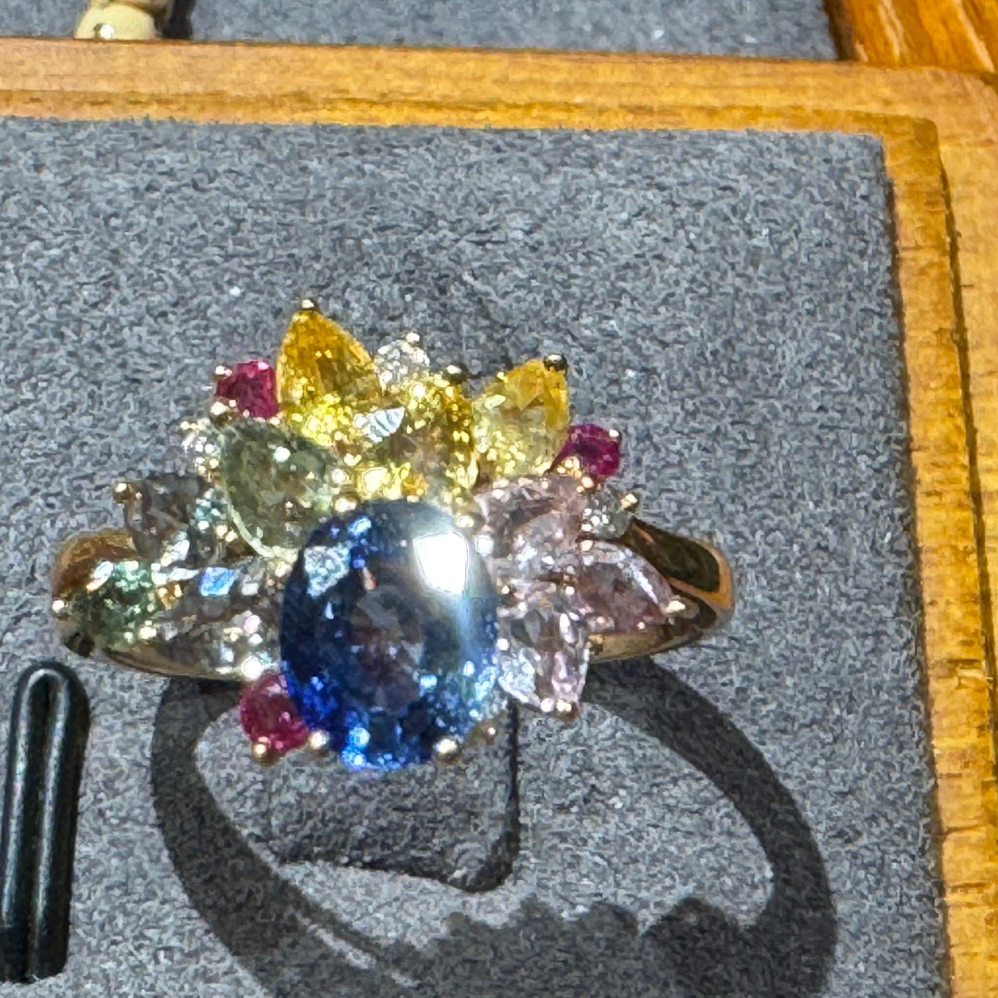 JY012 Natural Sapphire | VVS1/VVS2 | Natural Colored Gemstones VVS1/VVS2 | 18K Gold | Excellent Cut | Customizable | Exquisite Gift | Wedding | Anniversary Customization