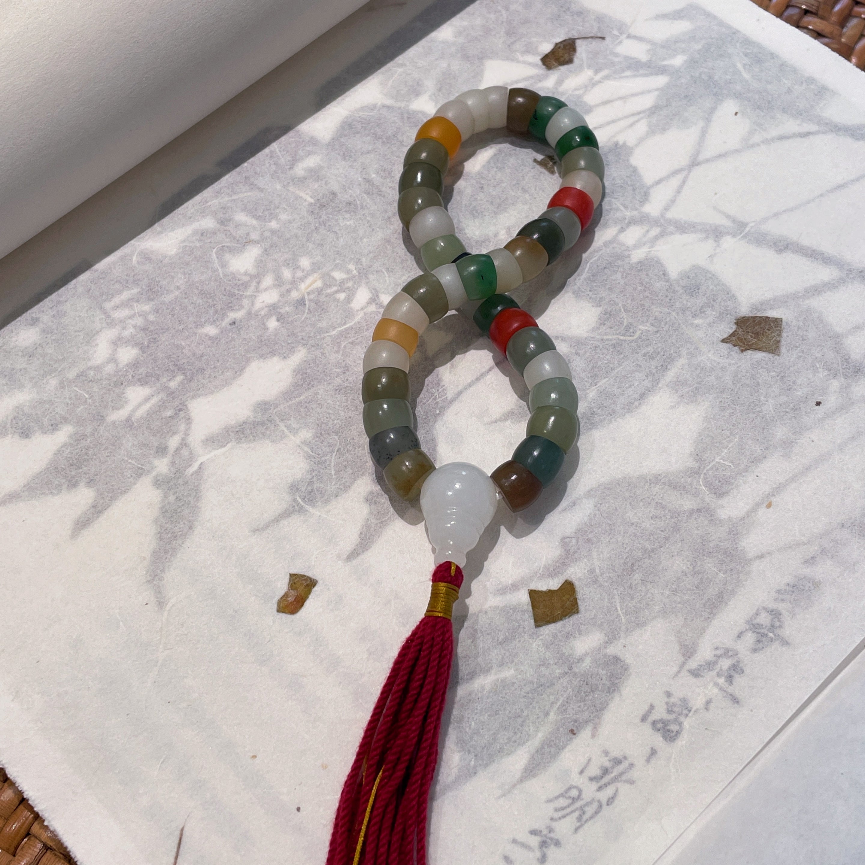 Jy014 Hetian Seed Jade Bracelet | Natural Hetian Jade | Bracelet | Healing Tourism | 32g